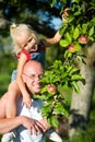 On daddyÃ¢â¬â¢s shoulders Royalty Free Stock Photo
